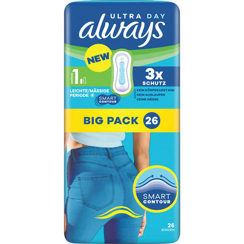 Always Ultra Day Normal sanitary pads (26 count)