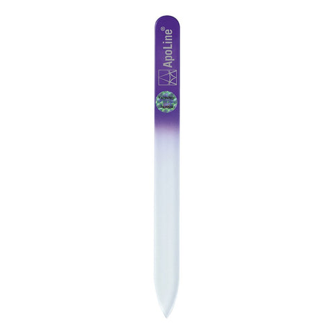 Apoline Glass nail file 14 cm purple (1 piece)