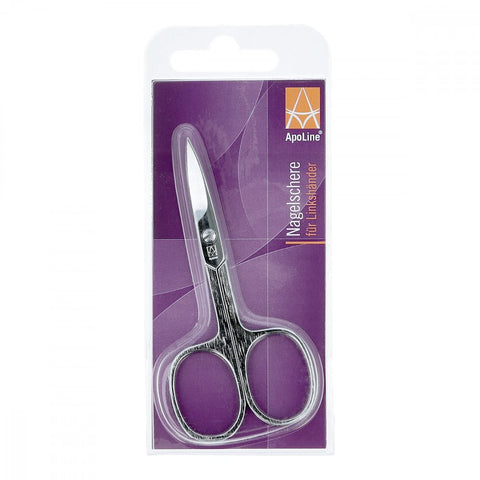 Apoline left-handed nail scissors 9 cm chrome-plated (1 piece)