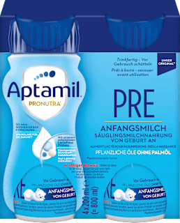 Aptamil Pronutra Pre lait infantile prêt à l'emploi dès la naissance (4x200 ml, 0,8 l)