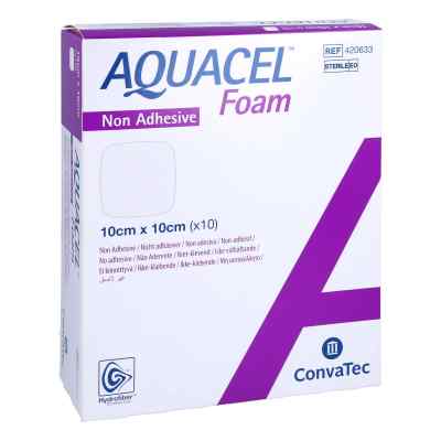 Aquacel Schaumverband nicht haftend 10x10 cm (10 Stück)