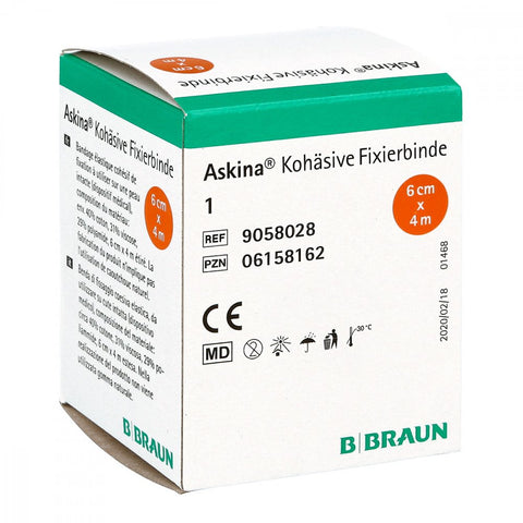 Askina kohäsive Fixierbinde (4 m x 6 cm, 1 Stück)