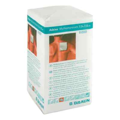 Askina compresses de gaze 7,5x7,5 cm 8 plis (100 pièces)