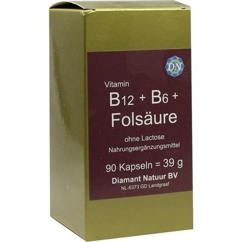 FBK-Pharma B12 + B6 + acide folique sans lactose gélules (90 pièces)