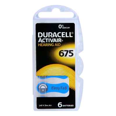 Duracell piles pour appareils auditifs 675 (6 pièces)