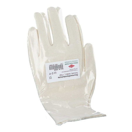 Büttner-Frank GmbH Gants en coton taille L blanc écru (1 paire)