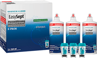 BAUSCH+LOMB Easysept produit d'entretien pour lentilles de contact (3 x 360 ml), 1,08 L