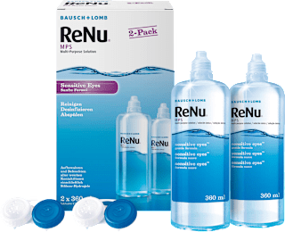 BAUSCH+LOMB ReNu MPS solution d'entretien pour lentilles de contact (2 x 360 ml)