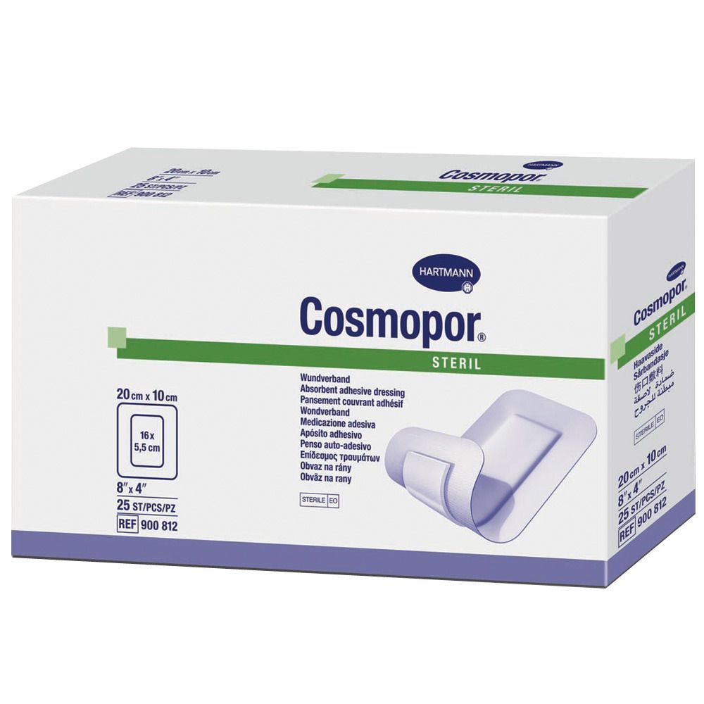 Cosmopor® stérile 10 x 20 cm (25 pièces)