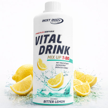Best Body Nutrition Low Carb Vital Drink citron-lime (1000 ml)