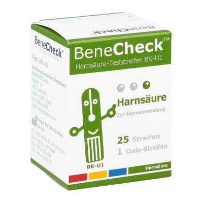 Benecheck bandelettes test d'acide urique Bk-u1 (1x25 pièces)