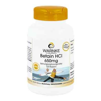 Warnke Betain Hcl 650 mg gélules (120 pièces)