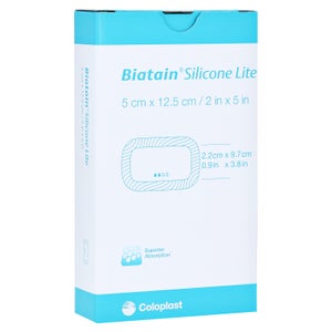 Biatain Silicone Lite Schaumverband 5x12 (5 Stück)
