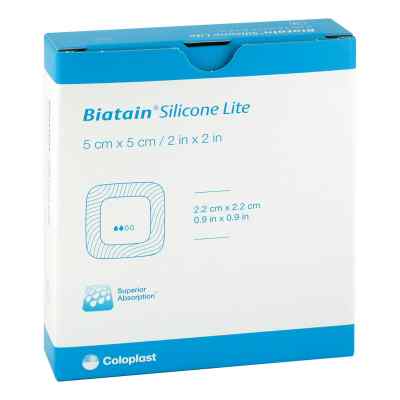 Biatain Silicone Lite pansement en mousse 5x5 cm (5 pièces)