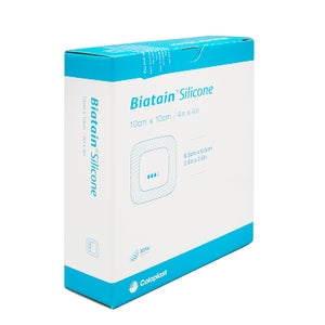 Biatain Silicone Schaumverband (10x10 cm, 10 Stück)