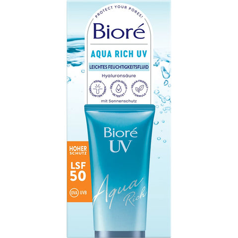 Bioré Aqua Rich UV Gesichtspflege LSF 50 (50 ml)