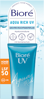 Bioré fluide visage aqua rich UV SPF 50 (50 ml)