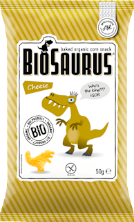 BioSaurus Snack enfant, maïs cuit au four au fromage, dès 3 ans (50 g)