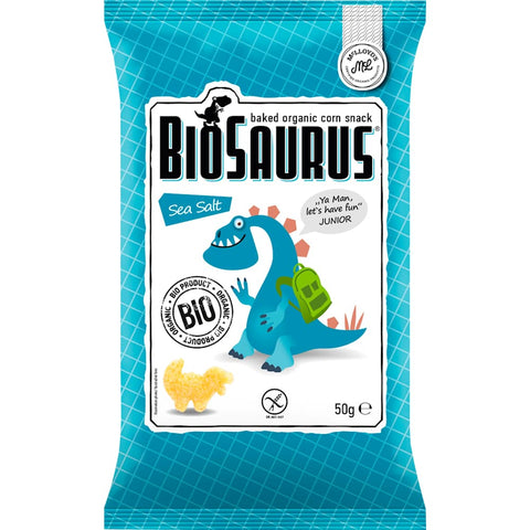 BioSaurus Snack für Kinder, Backmais Meersalz (50 g)