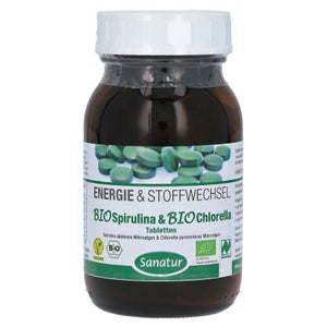 Sanatur Biospirulina & Biochlorella 2in1 Tabletten (500 Stück)
