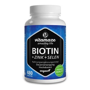 Vitamaze Biotin 10 mg high dose + zinc + selenium tablets (480 tablets)