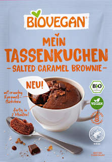 BIOVEGAN Mug cake Salted Caramel Brownie (55 g)