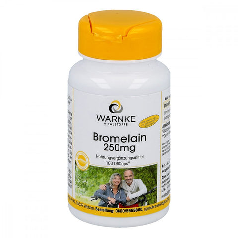 Warnke Vitalstoffe Bromelain 250 mg magensaftresistente Kapseln (100 Kapseln)
