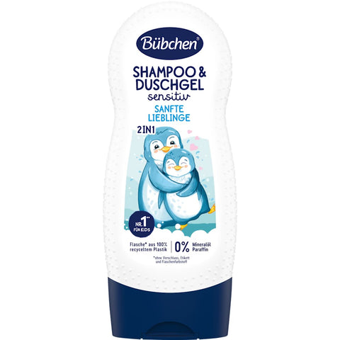 Bübchen Shampooing & gel douche 2en1 pour enfants Sanfte Lieblinge sensible (230 ml)