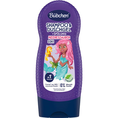 Bübchen Shampooing, gel douche et après-shampooing 3in1 Meereszauber pour enfants (230 ml)