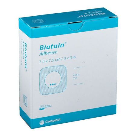Biatain pansement en mousse auto-adhésif (7,5 x 7,5 cm, 10 pièces)