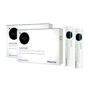 Medicom Calcium comprimés effervescents 400 mg (2 x 60 pièces)