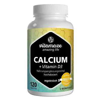 Vitamaze Calcium 600 mg + hochdosiertes Vitamin D3 (120 Tabletten)