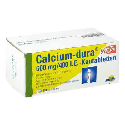 Calcium-dura Vit D3 600mg/400 unités internationales (120 pièces)