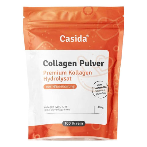 Casida Kollagenpulver – Kollagenhydrolysat, Rinderpeptide (480 g)