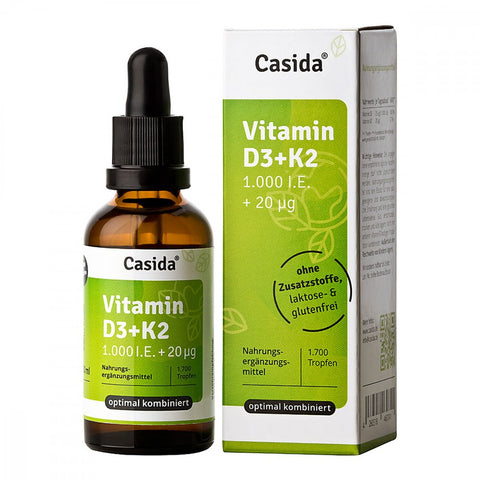 Casida Vitamin D3 K2 Tropfen (50 ml)