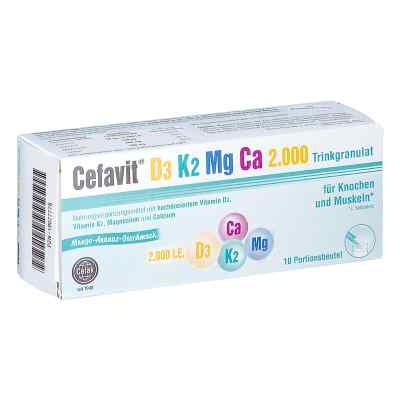 Cefak KG Cefavit D3 K2 Mg Ca 2.000 granulés à boire (10 pièces)