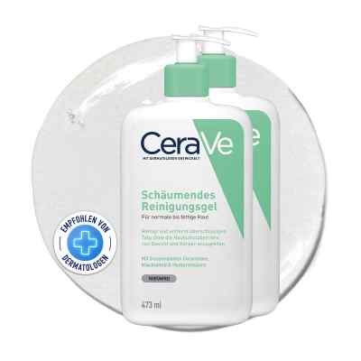 CeraVe gel nettoyant moussant (2 × 473 ml)