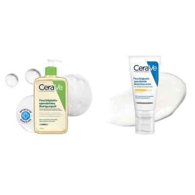 CeraVe Set pour peaux très sèches : huile nettoyante & crème visage (473+52 ml)