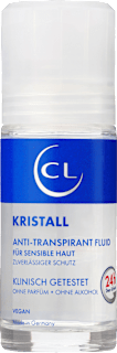 CL Antitranspirant déo roll-on cristal minéral fluide extra sensible (50 ml)