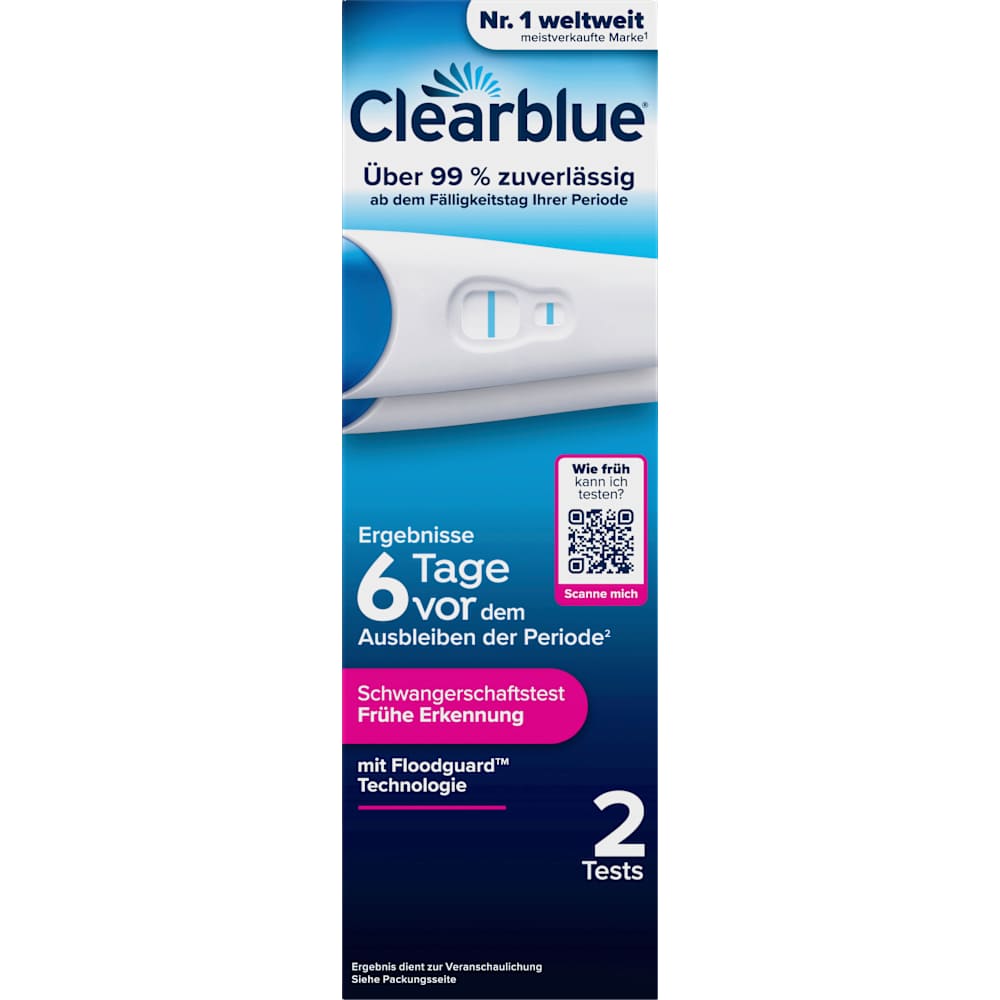 Clearblue test de grossesse Ultra Frühtest (2 pièces)