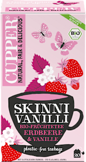 Cupper thé aux fruits 'Skinni Vanilli' à la fraise et vanille (20 sachets), 40 g