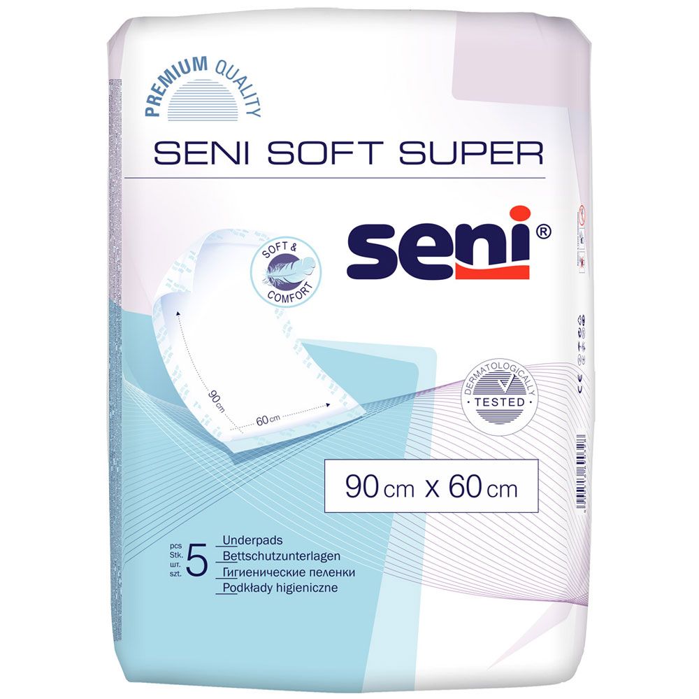 Seni Soft Super alèses 90x60 cm (5 pièces)