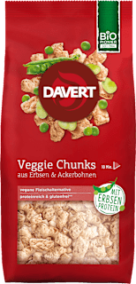Davert Veggie Chunks, pois et fèves (100 g)