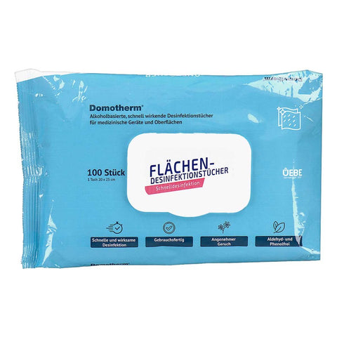 Domotherm lingettes désinfectantes pour surfaces (100 pièces)