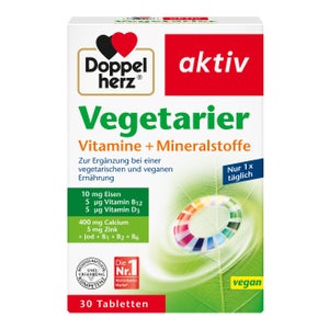 Doppelherz aktiv Vitamines et minéraux pour végétariens (30 pièces)