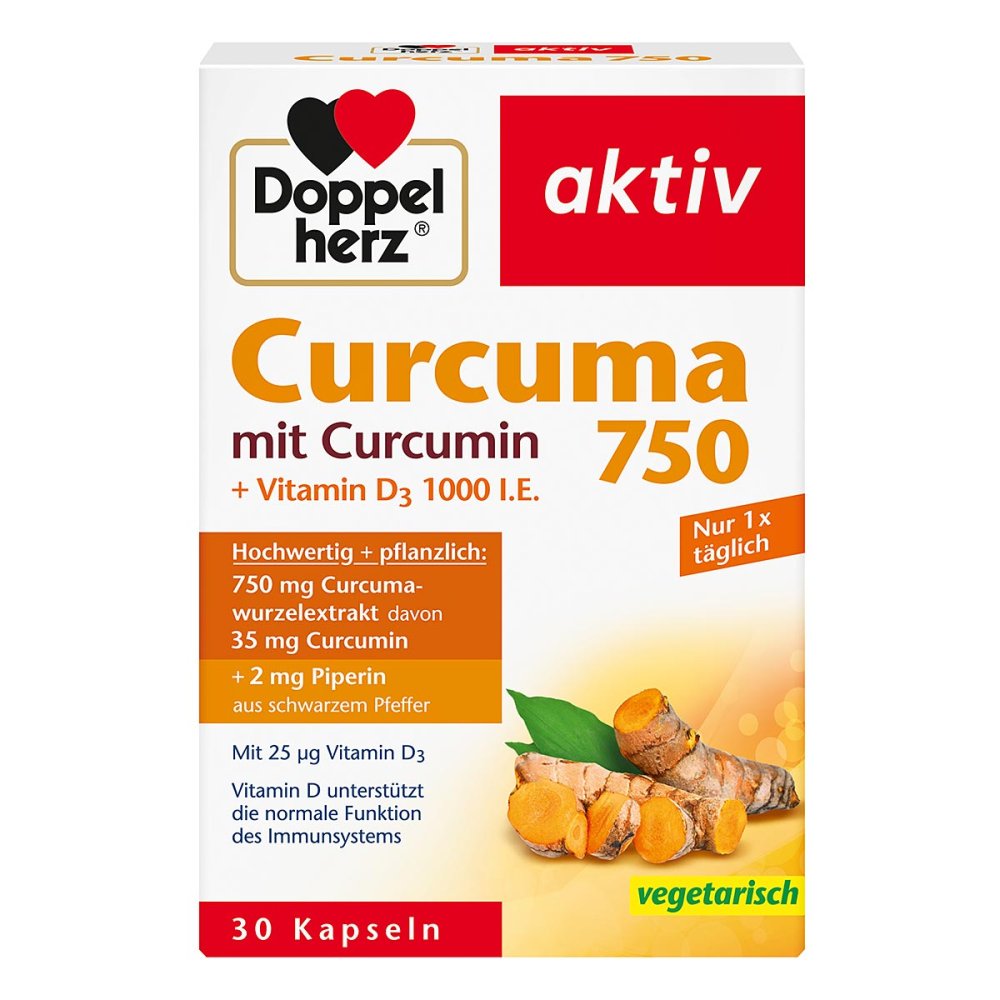 Doppelherz Curcuma 750 gélules (30 pièces)