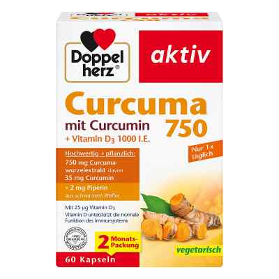 Doppelherz Kurkuma 750 Kapseln (60 Stück)