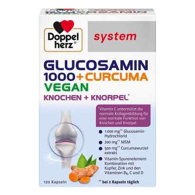 Doppelherz Glucosamin 1000+curcuma Vegan Syst. gélules (120 pièces)