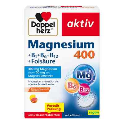 Doppelherz Magnesium 400+B1+B6+B12+Folsäure Bta (6x15 Stück)