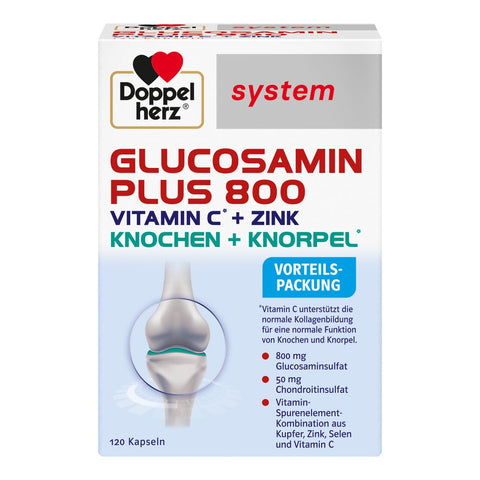 Doppelherz system Glucosamine Plus 800 avec glucosamine et chondroïtine (120 pièces)